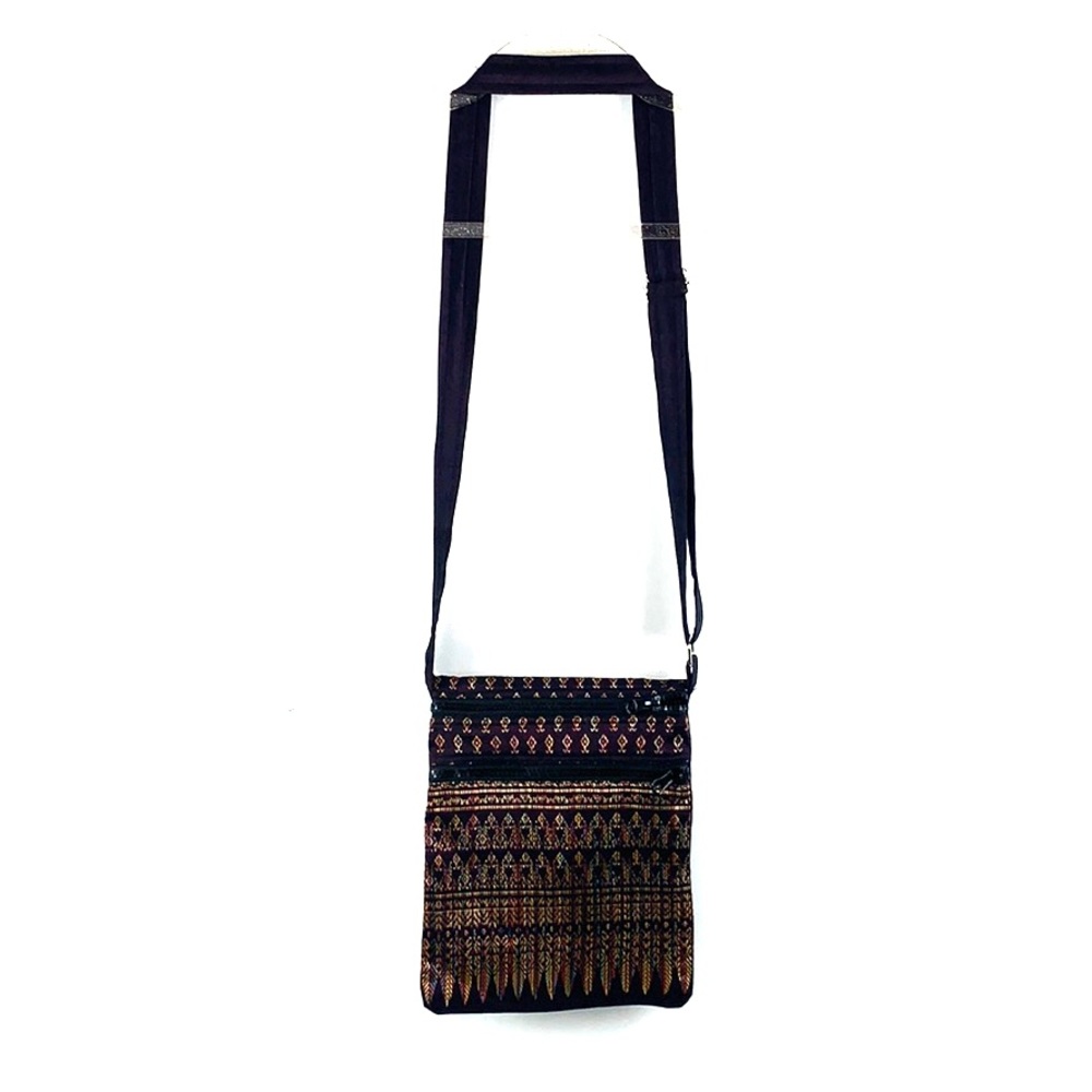 Moroccan Eastern Style Multi-Pocket Crossbody Bag - image 1